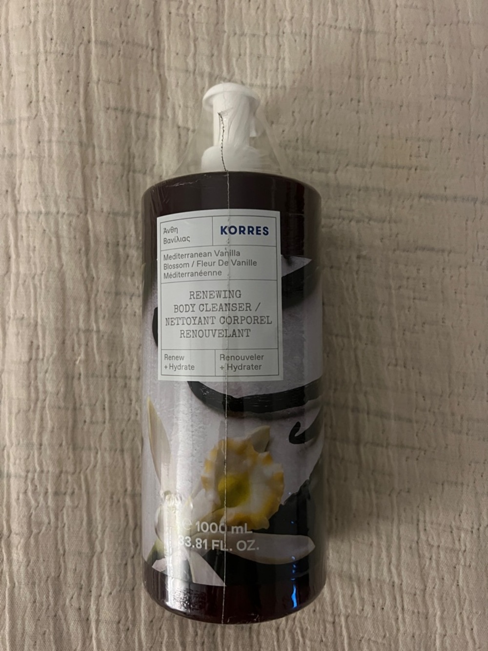 Korres  Mediterranean Vanilla Blossom Renewing Body Cleanser 33.81fl oz - Picture 2 of 4